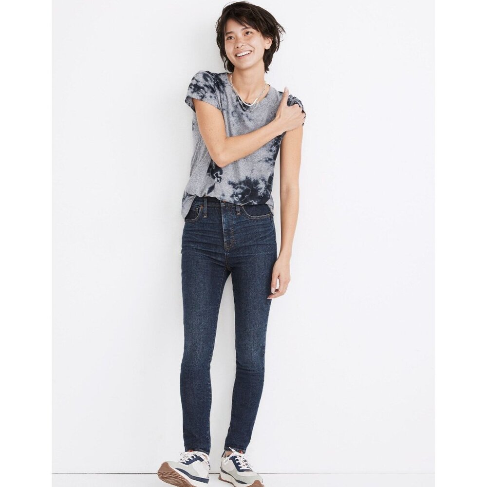 Women's Madewell Waist 27" Tall 11" High-Rise Skinny Jeans in Birchfield Wash